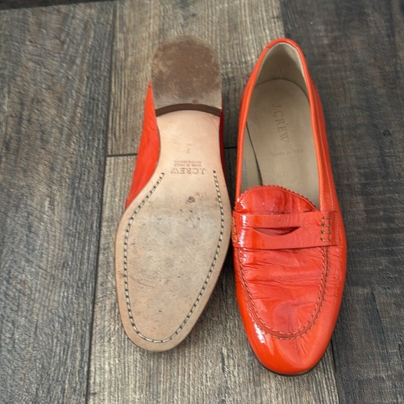 Women’s J Crew Size 7 Patent Leather Loafers - Picture 3 of 5